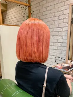 💙初回ケアブリーチ💙カット＋ブリーチ( 全頭orリタッチ )＋ケアカラー✨ミルボン3step集中トリートメント✨