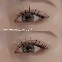 🍒限定価格🍒【持ちUp✨】LEDマツエク🕊️フラットマットラッシュ100本