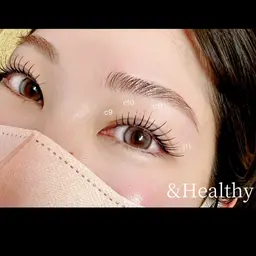 まつ毛パーマ✖️LEDエクステ100本🤍アイドルまつ毛に♪