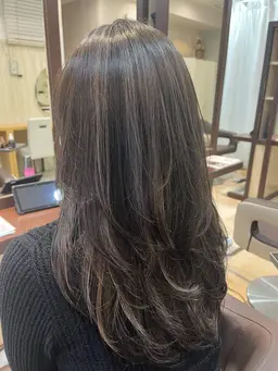 【白髪ぼかしの決定版✨】カット＋脱白髪染めハイライト 💎※土日祝＋1100