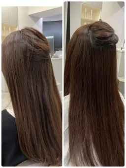 縮毛矯正/美髪矯正【※補強剤込み】(巻ける/地毛風/シャキンとしない自然な仕上がり/ブリーチ矯正/酸熱トリートメント)