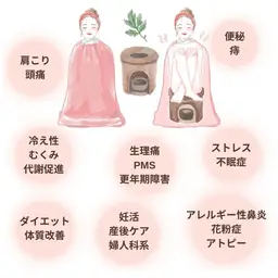 温活よもぎ蒸し40分🌱身体を温めると心も温まる♡生理痛/冷え性/デトックス/体質改善/不眠/肩こり/便秘/体臭/更年期