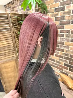 【黒染め剥がし】ケアブリーチ2回+ケアカラー✨黒染めしてるけどハイトーンにしたい方用🎀