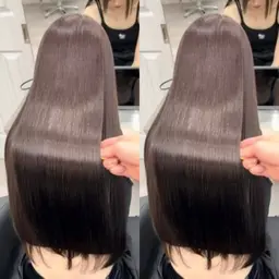 【💖🖤 カラーと髪質改善で" 艶&垢抜け "🤎💖】《ケアカラー➕りんご幹細胞トリートメント》