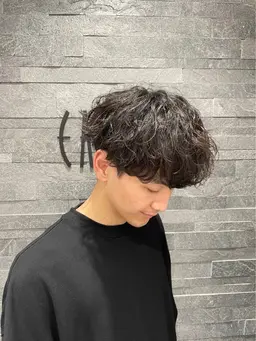 カットモデル+パーマモデル