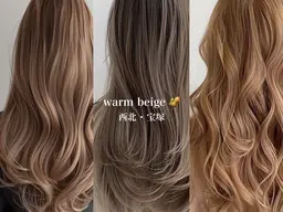 低ダメージで透明感✨️【ブリーチなしのWカラー】明るくしたいけど、ダメージが気になる方向け🎀※カット追加要相談