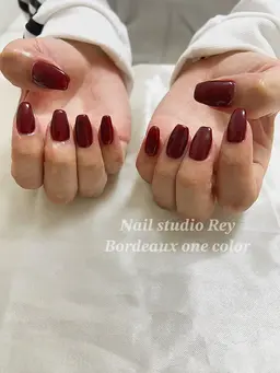 《💐シンプル・オフィスネイル📚》🩵 ハンドネイル ワンカラー/ラメグラデーション