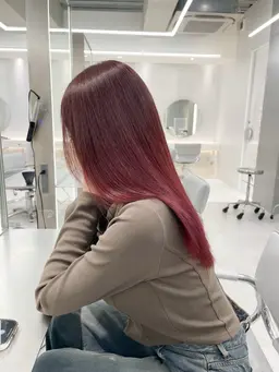 🧡暖色系カラー＋トリートメント(イルミナorアディクシー)