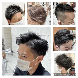 メンズ💇スペシャルカット＋カラー＋スキャルプシャンプー＋眉カット