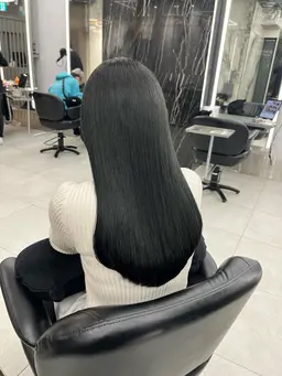 プレミアムケアカラー＋高濃度ケラチントリートメント＋マイクロバブル