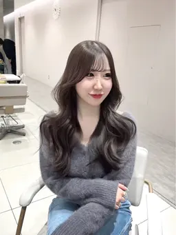 似合わせカット✂️+艶カラー🤍+AFLOATオリジナルトリートメント⭐️