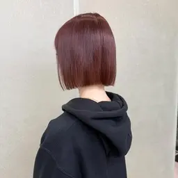 レディースボブ(鎖骨より上〜顎より下)カット+ワンカラー