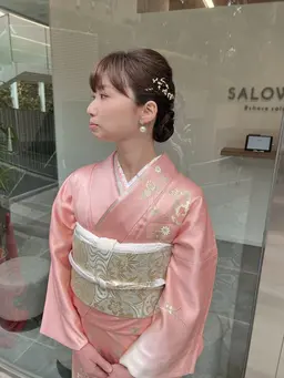 👘訪問着、留袖 着付け