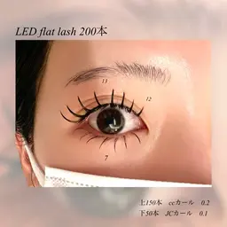 LED下まつげエクステ🦄20本/3000円，30本/4000円，本数無制限つけ放題/7000円
