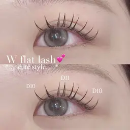 【ボリューム🆙】ダブルフラット60束+束感仕上げ🎀🫧