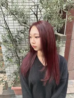 カラーモデル【🫧Aujua 2step +シャンプー付き✨】暖色系カラーなどお任せください！ダメージが気になる方へ🔥