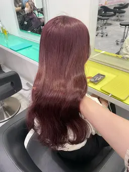 【韓国風ヘアになれる💖】♡人気暖色ワンカラー➕レイヤーカット➕オリジナルトリートメント
