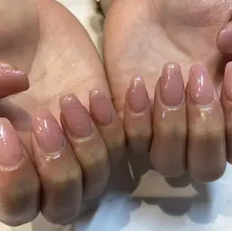 【春🌸期間限定クーポン】💅長さ出し10本+ワンカラー orラメグラ🩵シンプルネイルコース✨