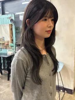 [学生限定U24]韓国レイヤーカット+ライトトリートメント　#ハッシュカット#ロングレイヤー#タンバルモリ#フルバング