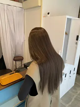 【💛人気NO.1💛】艶めき透明感カラー+ダメージレストリートメント