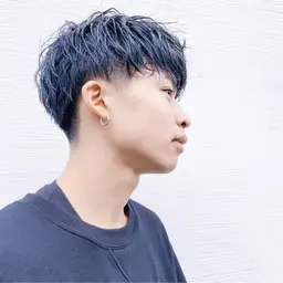 🦄メンズカット+カラー+眉カット