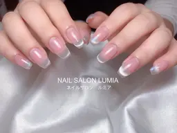 🌼大人気ワンホンネイルベースカラー➕マグネットグラデーション(オフ別途料金)