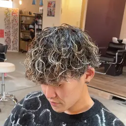 【ご新規様対象】メンズカット➕メンズパーマ➕メッシュ¥10,000