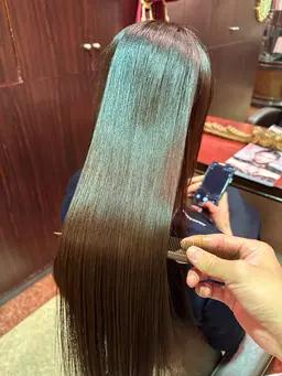 高補修ケアカラー＋【髪質再生】アルカリ酸熱トリートメント（髪質改善）