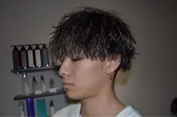 カット＋フェードカット＋ツイストスパイラルパーマ