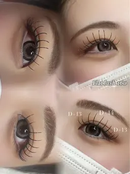 オフなし フラットラッシュ本数：時間内で可能な限り（目安80～120本前後）デザイン選べます♡