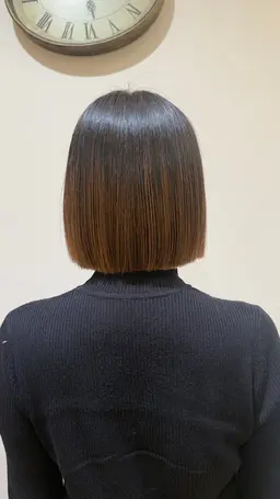 ワンレングスボブ(肩上)