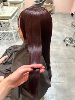 〖ヘアカラー〗×Aujua髪質改善トリートメント‪𓂃 𓈒𓏸