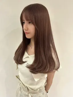 【ダメージレスで透明感×艶髪🆙💞大人気❕】ブリーチ🈚️ダブルカラー➕グロストリートメント💠