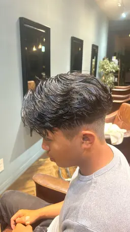 【カット+フェザーパーマ】