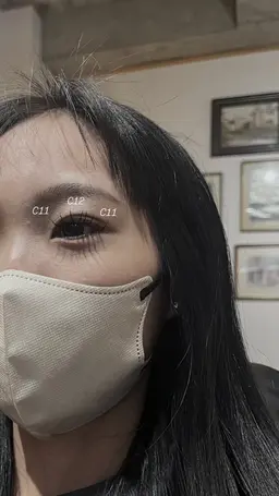 まつエクモデル＋アイブロウ