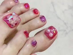 【フット】アート2本☆7000円/付け替えオフ無料