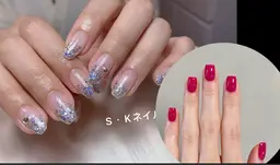 [ハンド]ワンカラーorラメグラ🩷ソフトジェルオフ込み