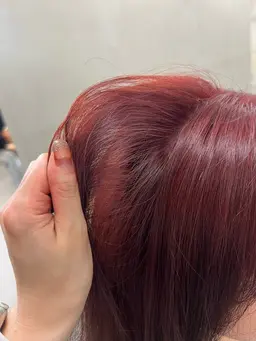 【さりげなく垢抜け✨】ブリーチなしダブルカラー+補修トリートメント