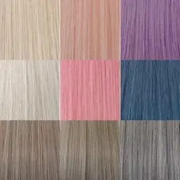 【人毛100%シールエクステ】イヤリングカラーエクステ10本コース【選べる9種類/なじませカット有】