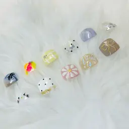 フットバス付☆親指2本アート+ワンカラー《オフケア込》¥7500→4月限定¥5500