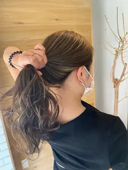 【💜外国人風カラー💜】フルカラー  +3Ｄハイライト（ブリーチ）+oggiottoマスクトリートメント