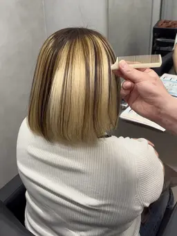 【ご新規様限定】ブリーチ履歴もサラサラに☆髪質改善ストレート※詳細あり#髪質改善ストレート#ホワイトカラー