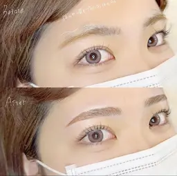 💫数名様限定!💫まつ毛パーマorパリジェンヌ&眉毛wax(間引き)10900→¥2800