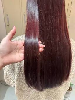 〖オススメです💫〗【平日限定】暖色カラー+トリートメント(ロング料金あり)