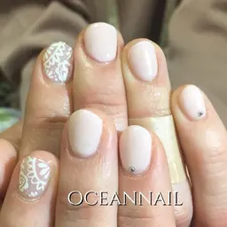 ハンドジェルネイル(オフなし)★ワンカラーART2本付き★ストーンも付けれます!