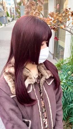 《ファッションカラー🎨》練習モデル🔮ダメージレスカラー剤使用🔮ワンカラーのみ💜