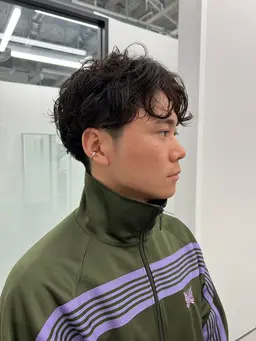 💈デザインメンズカット+無造作パーマ+保湿トリートメント