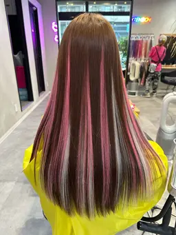 🌟ミニモ初🌟四つ編み込み原色エクステ67cmつけ放題【スーパーロング50本】