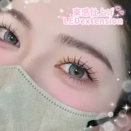 💎最新技術LEDマツエク100本💎《90分完了◎》フラットラッシュと話題の技術で持続力up🎀✨