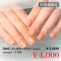 3月末まで10名様限定ワンカラー　グラデーション